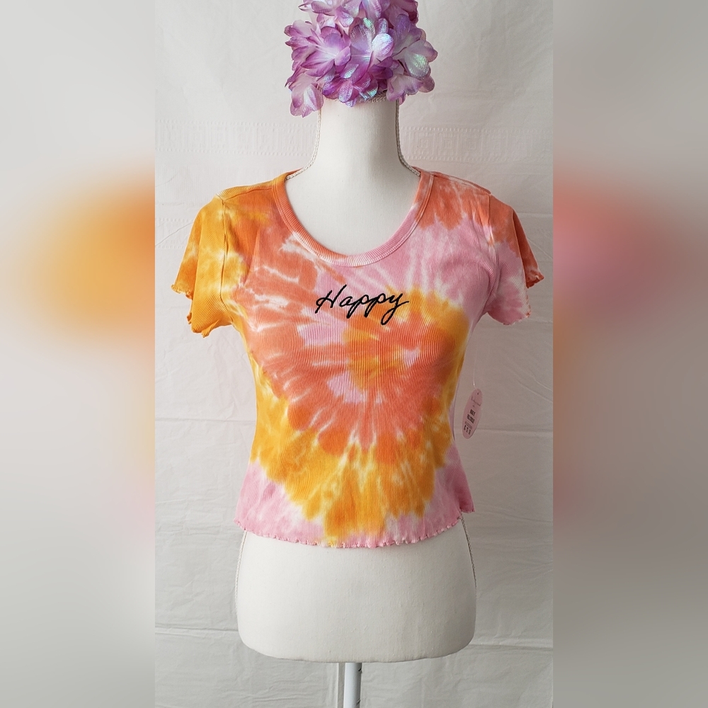 JULIE & JOY Ribbed Tie Dye Top